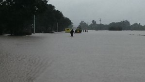 flooded road